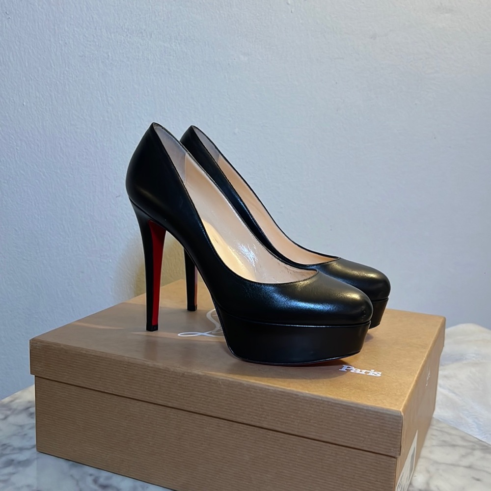 Christian Louboutin Kid Bianca 120 Pumps 38
